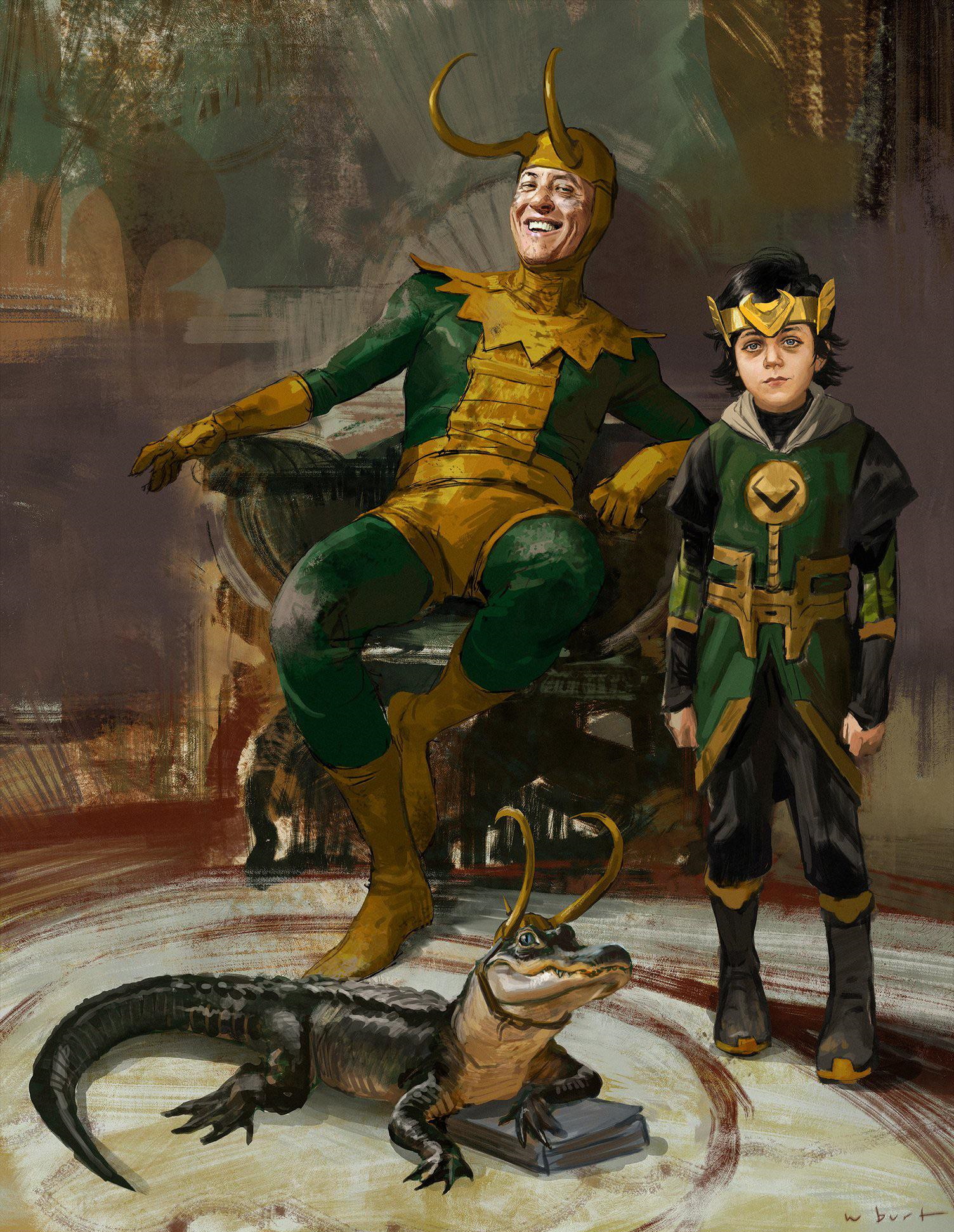 Classic Loki, Kid Loki, and Alligator Loki